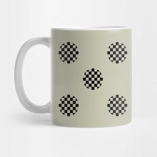 Zen Dot Pattern ICHIMATSU mug black/light green Mug